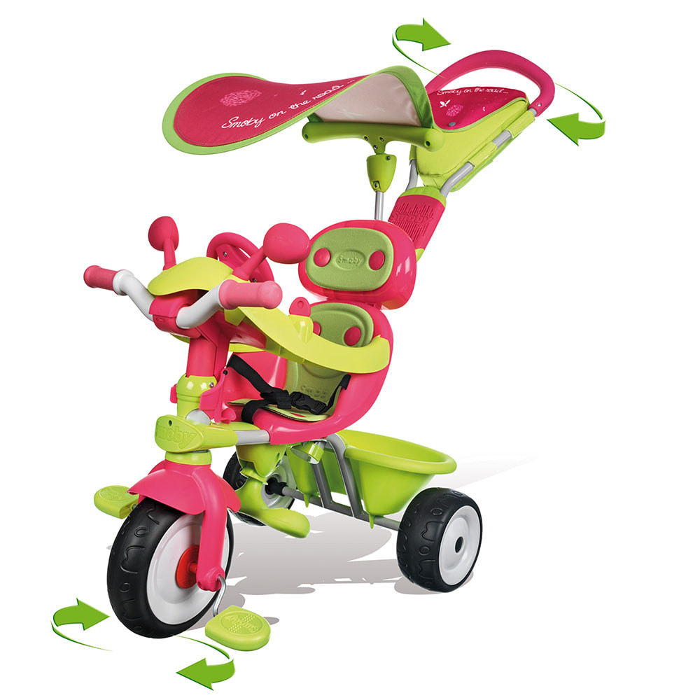Smoby - Baby driver comfort roze-groen