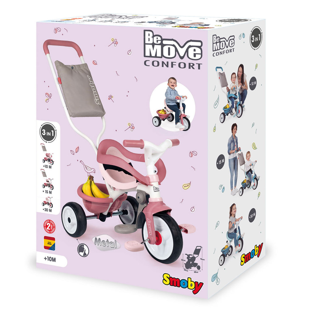 Onderzoek springen Monetair Smoby Be Move Comfort Pink pastel | Driewieler.nl